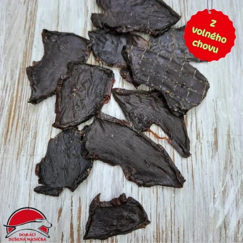 Domácí sušené jerky z Telecího srdíčka cca 24 ks(35g)