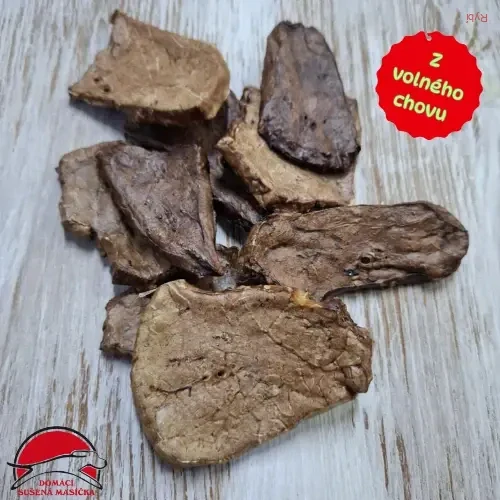 Domácí sušení rarášci z hovězího plíčka cca 72 ks(120g)