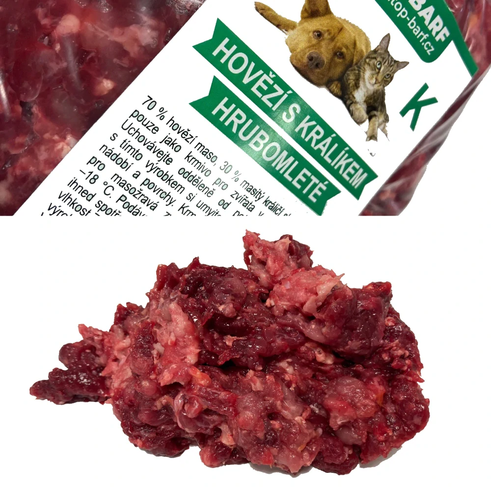 Hovězí s králíkem 800g