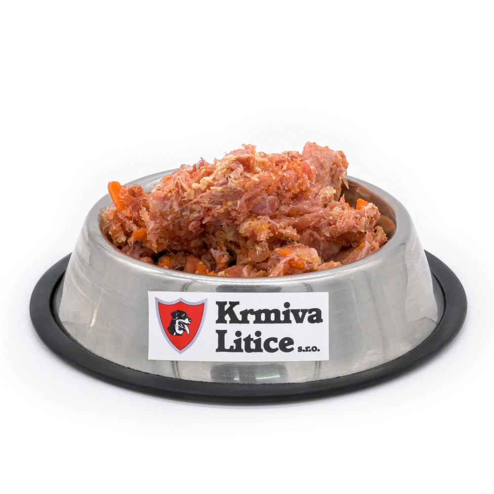 Kachna celá mletá s jablky a mrkví