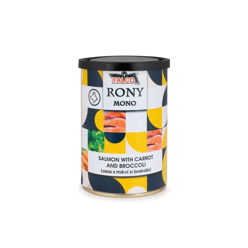 RONY MONO losos s mrkví a brokolicí 400g