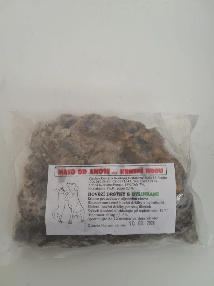 Hovězí nepranné dršky s bylinkami 500g