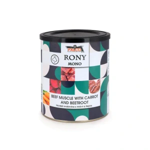 RONY MONO hovězí svalovina s mrkví a řepou 800g