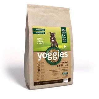 Jehněčí a bílá ryba, granule lisované za studena 5kg MINI
