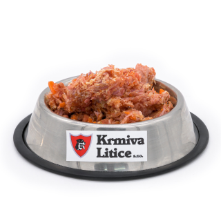 Kachna celá mletá s jablky a mrkví