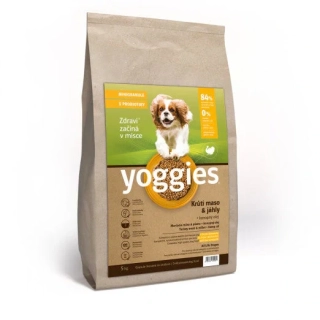 5kg MINIGRANULE Monoproteinové Yoggies s krůtím masem a jáhly, lisované za studena