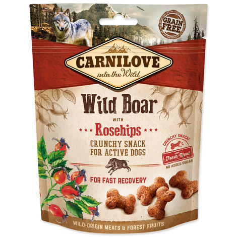 Carnilove Dog Crunchy Snack Wild Boar with Rosehips 200g 