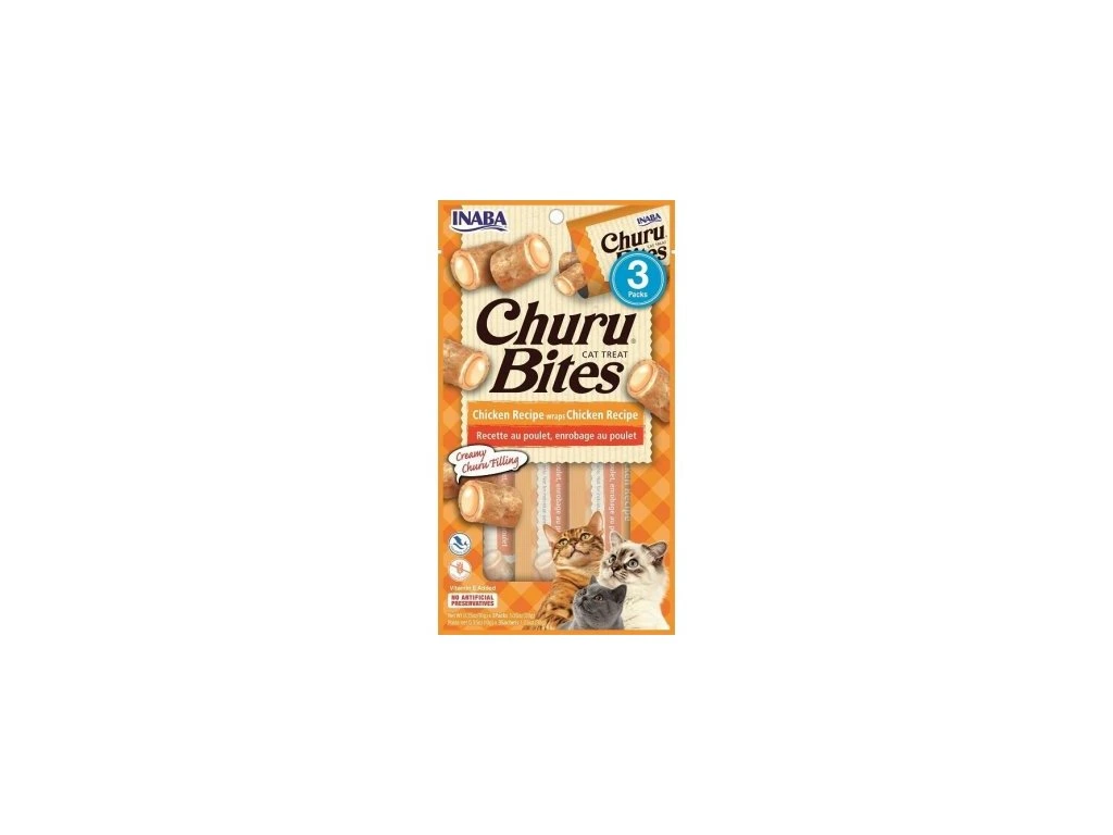 Churu Cat Bites Chicken wraps Chicken Recipe 3x10g